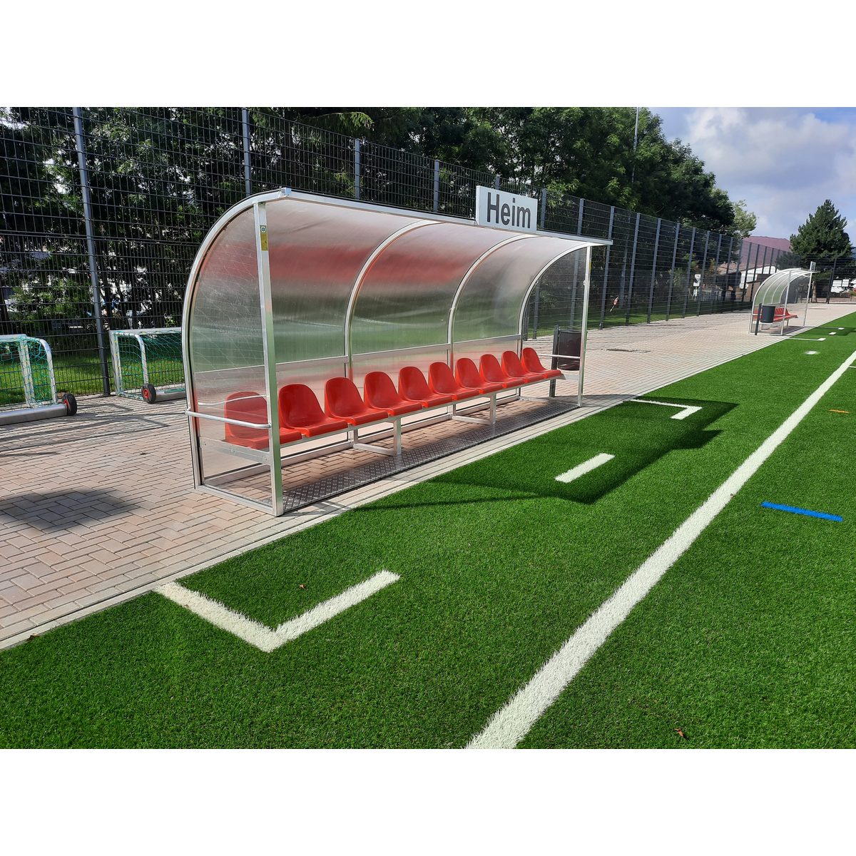 Spielerkabine Champion, 5,0 m breit - 10 Sitze – Produktfoto 4