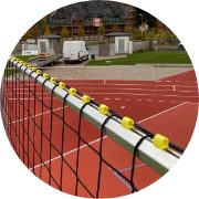 Quertraverse, Achteckprofil für Ballfangzäune – Produktfoto