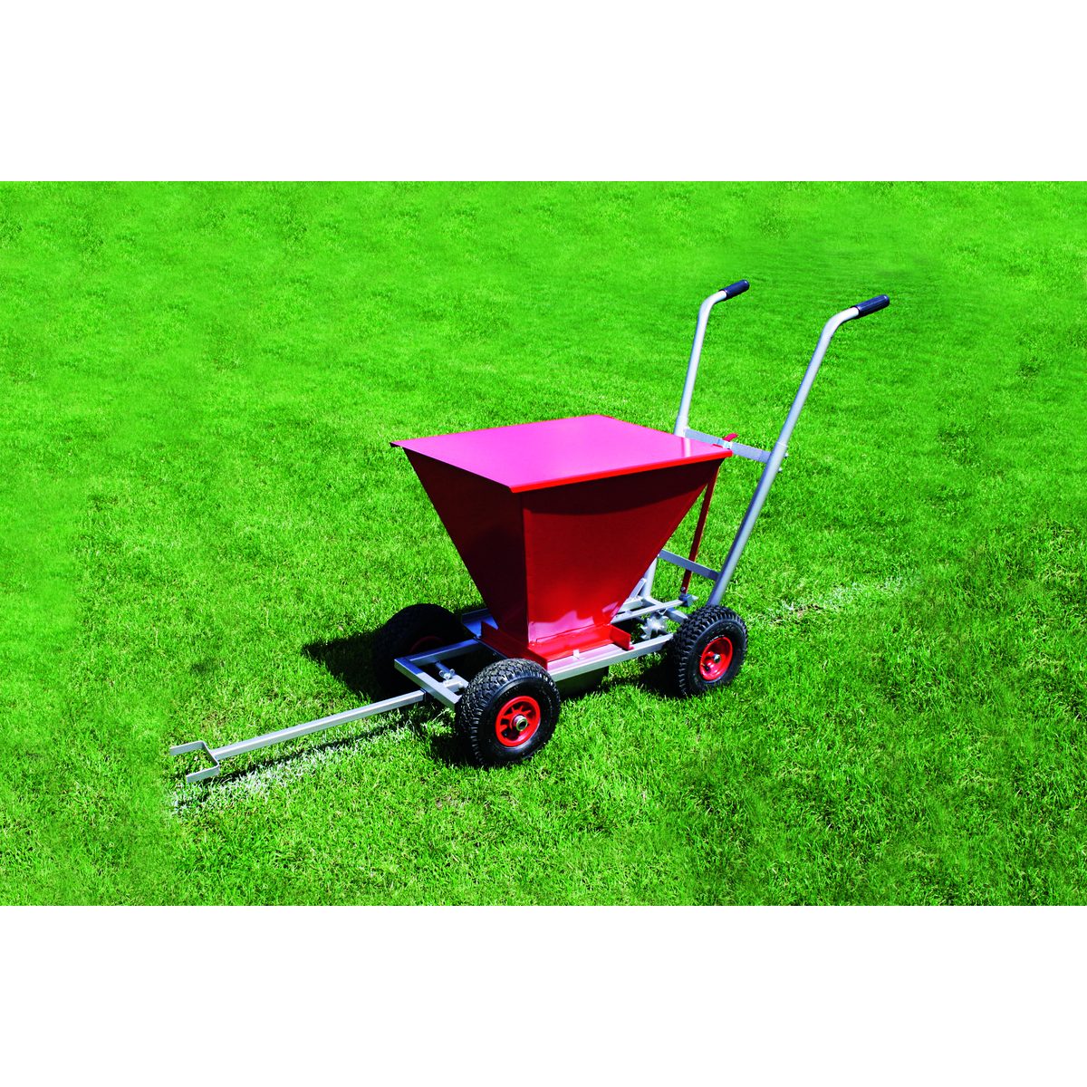 Trockenmarkierwagen Spezial mit Rüttelsieb – Produktfoto