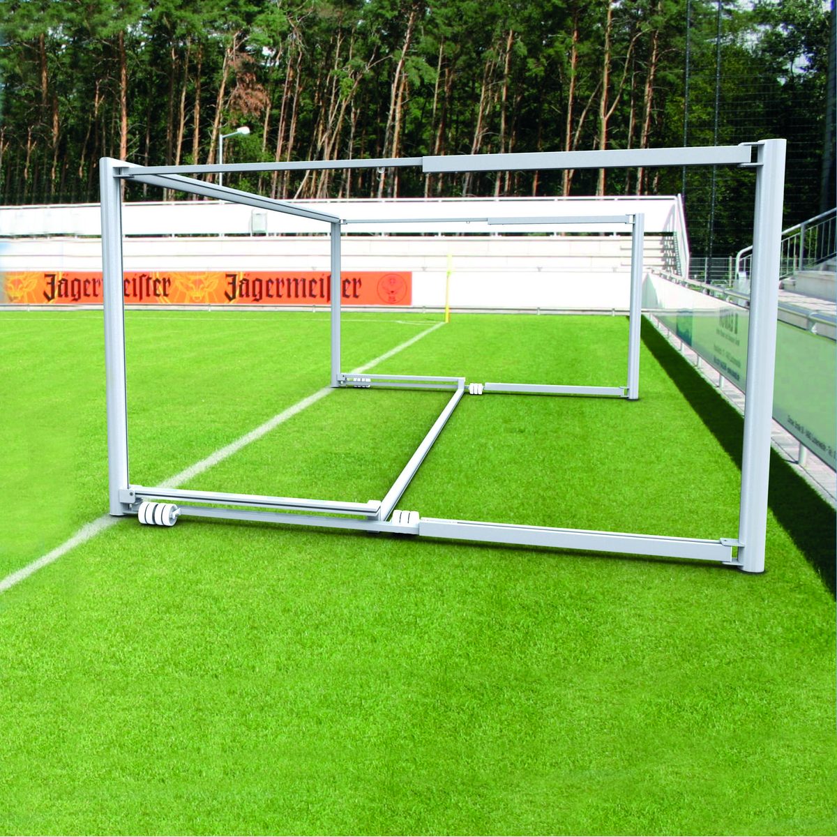 Schwenktor 6 x 2,1 m, Profil 102 mm, feststehend, – Produktfoto