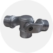 Doppelgelenkstück für Barrierensystem, alunatur – Produktfoto